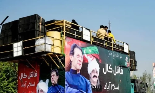 In pictures: PTI supporters march to Islamabad amid Pakistan&rsquo;s capital lockdown