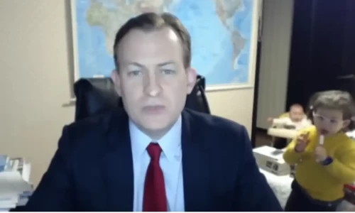 Professor shares new family photos following eight years of viral BBC interview