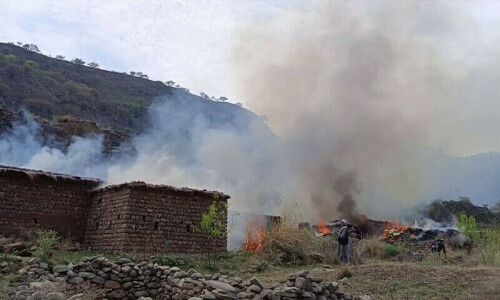 TTP hideouts demolished and set ablaze in Karak