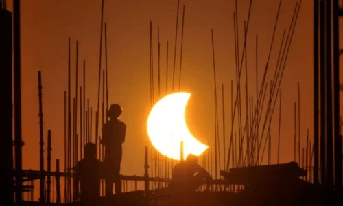 Partial solar eclipse to cross swathe of Northern Hemisphere