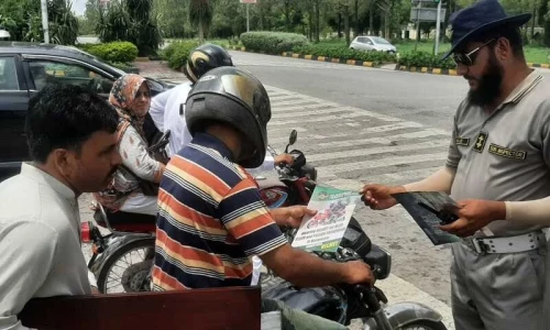 Islamabad enforces helmet rule for riders, passengers
