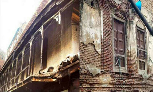 Lahore&rsquo;s old buildings become ticking time bombs during heavy rains