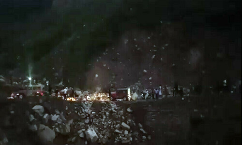 Cloud burst in Kaghan Valley triggers landsliding