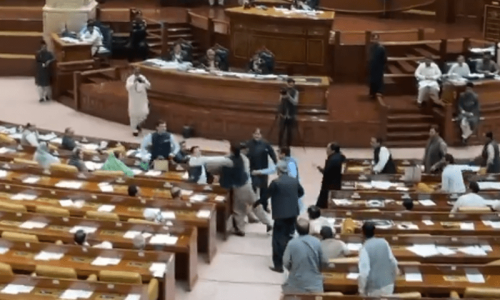 Commotion in Punjab Assembly: PTI lawmaker slaps govt member