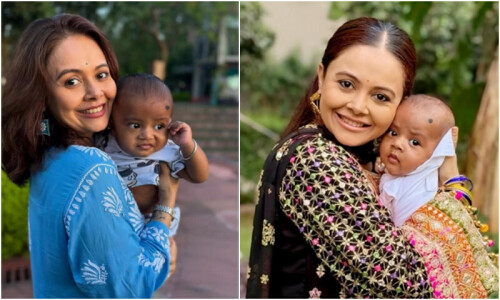 خبردار جو کسی نے میرے بچے کی رنگت کو نشانہ بنایا، دیوولینا کا تنقید کرنے والوں کو منہ توڑ جواب