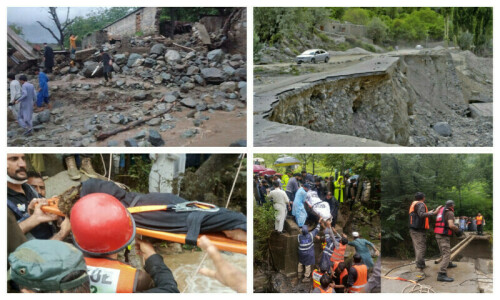 Cloudburst, flash floods devastate KP; over 300 dead