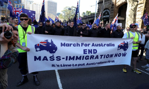 Australia govt condemns anti-immigration rally by neo-Nazi group
