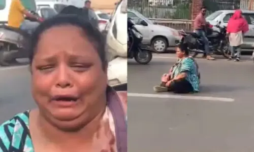 ’مجھے کم کیوں دیے؟‘ گول گپے والے سے جھگڑے پر خاتون نے سڑک پر دھرنا دے دیا