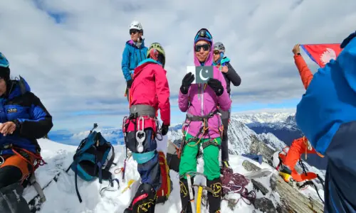 Pakistani sisters summit Nepal&rsquo;s 5,630m Yulang Peak with international team