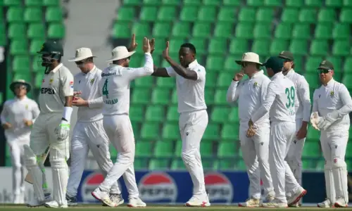 Lahore Test finely balanced as South Africa chase 277 for victory