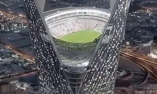 سعودی عرب کا عجوبہ پروجیکٹ ’اسکائی اسٹیڈیم‘ جعلی نکلا سعودی عرب کا عجوبہ پروجیکٹ ’اسکائی اسٹیڈیم‘ جعلی نکلا