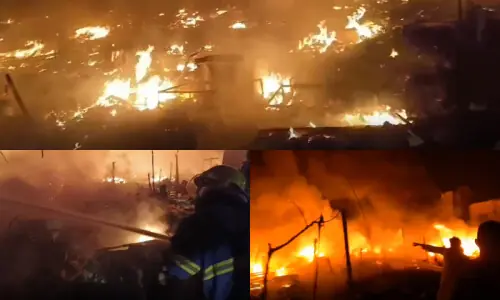 Massive fire guts 500 huts in Karachi’s Gulistan-e-Johar