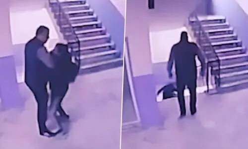 ترکی: اسکول کے پرنسپل نے طالب علم کو سیڑھیوں سے دھکیل دیا