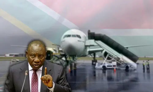 جنوبی افریقہ میں بِنا اجازت فلسطینیوں سے بھرے جہاز کی آمد، تحقیقات شروع