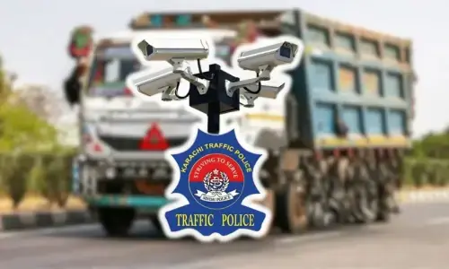 Karachi traffic police issue record e-challan to dumper owner