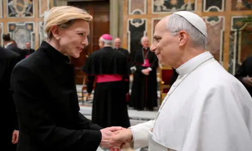 Pope Leo hosts Hollywood stars at Vatican, laments decline in movie-going