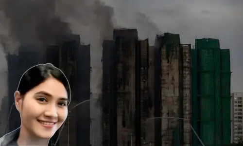 ہانگ کانگ آگ: نوزائیدہ اور بزرگ خاتون کو جان پر کھیل کر بچانے والی گھریلو ملازمہ ’ہیرو‘ قرار