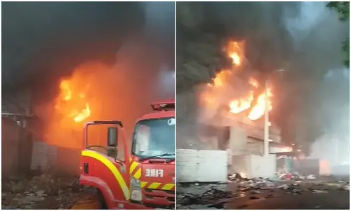 Massive fire collapses garments factory in Karachi’s Export Processing Zone