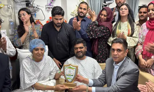 Injured DSP couple celebrate wedding anniversary in hospital