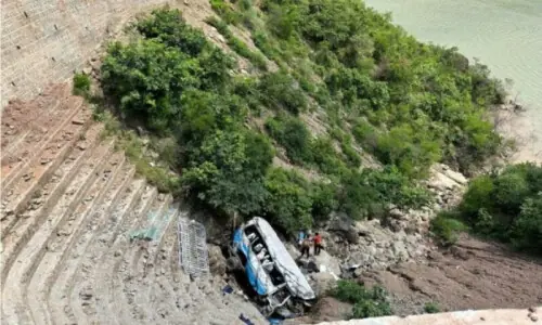 Passengers feared missing as van plunges into river in AJK