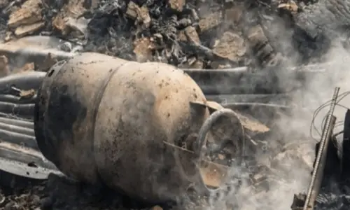 Gas cylinder blast in Larkana kills woman and child, injures 16