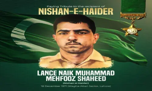 Tribute paid to Lance Naik Muhammad Mehfooz on martyrdom anniversary