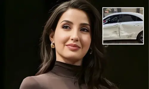 نشے میں دھت ڈرائیور کی نورا فتیحی کی گاڑی کو ٹکر