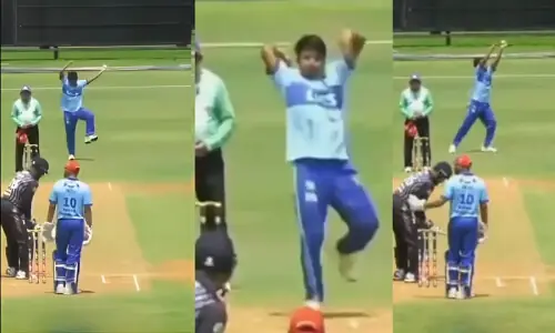 انوکھا اسپن ایکشن: باؤلر کے عجیب بولنگ اسٹائل کی انٹرنیٹ پر دھوم