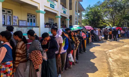 Myanmar holds second phase of junta-run election