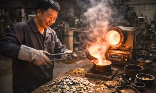 چینی شہری نے پرانے سم کارڈز کو سونے میں بدل دیا