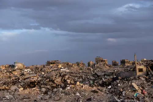 UAE plans compound for Palestinians in Israeli-held south Gaza, map shows