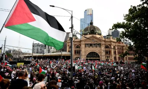 اسرائیلی صدر کی آسٹریلیا آمد پر احتجاج، پولیس اور مظاہرین میں جھڑپیں