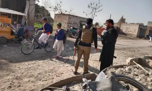 Bomb blast near Bannu police station kills two, injures 17