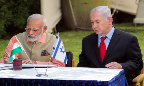 Modi arrives in Israel to discuss technology, defence deals