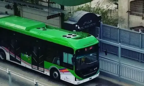 Green line bus services run smoothly on Youm-e-Ali