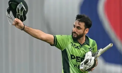 Salman Ali Agha reacts to controversial run-out in Bangladesh ODI