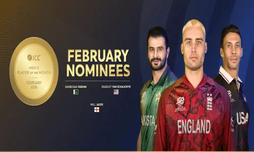 Sahibzada Farhan nominated for ICC Player of the Month