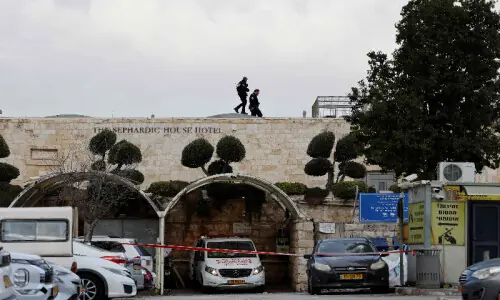 Impact in Jerusalem Old City after Iran missile warning