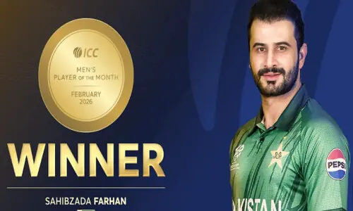 Sahibzada Farhan named ICC&rsquo;s Player of the Month for February