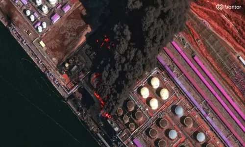 Ukrainian drones strike Russia&rsquo;s Ust-Luga port again, sources say oil terminal hit