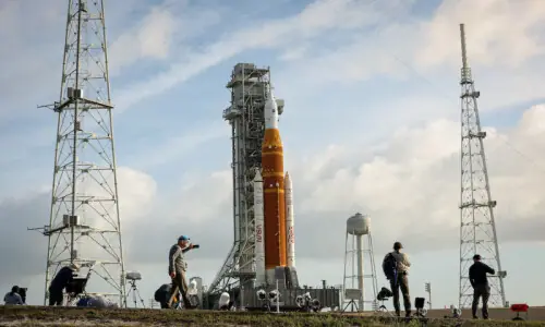 NASA counts down for first crewed lunar mission in half a century