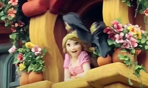 ٹوکیو تھیم پارک میں کوؤں نے &rsquo;ریپنزِل&lsquo; کے بالوں کو کیوں نوچ ڈالا؟ ویڈیو وائرل