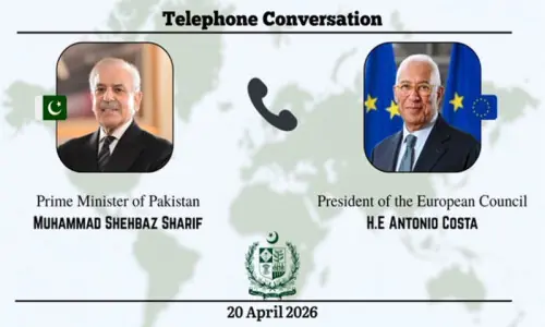 PM Shehbaz, EU Council chief discuss Middle East tensions
