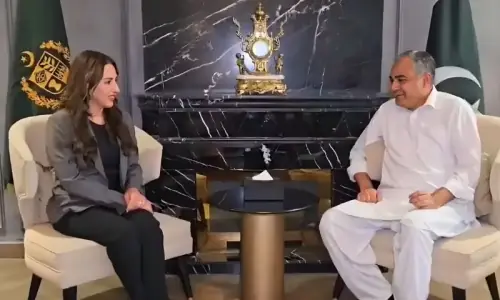 Mohsin Naqvi meets US ambassador to advance Iran dialogue efforts