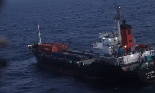 US forces board ship suspected of heading to Iran port