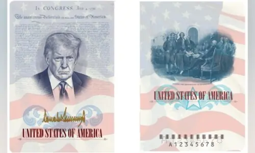 ٹرمپ کے نام اور تصویر والے پاسپورٹ جاری کرنے کا اعلان، فیصلے نے نیا تنازع کھڑا کردیا