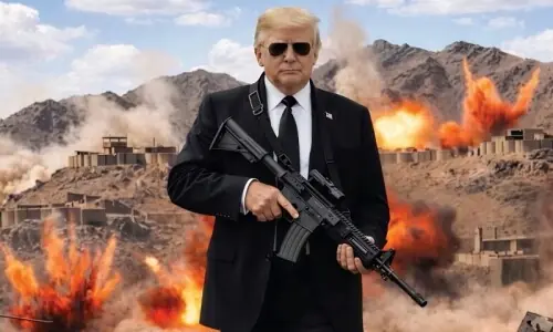 'ایران جلد ہوش کے ناخن لے'، ڈونلڈ ٹرمپ نے اپنی 'اے آئی جنریٹڈ' تصویر شیئر کر دی