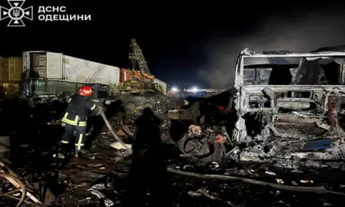 Russian attack hit port infrastructure in Ukraine's Odesa region, officials say