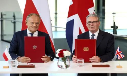 Starmer cites Russian threat as UK, Poland seal defence pact