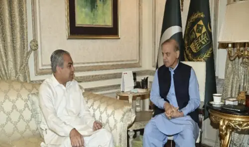 Naqvi meets PM Shehbaz before Tehran visit